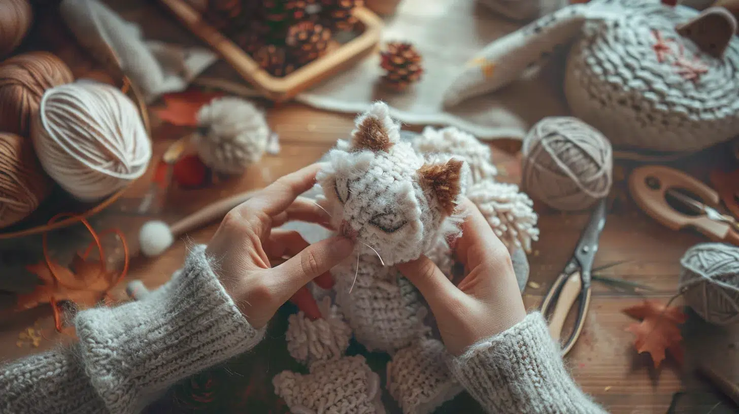 pompons tête de chat